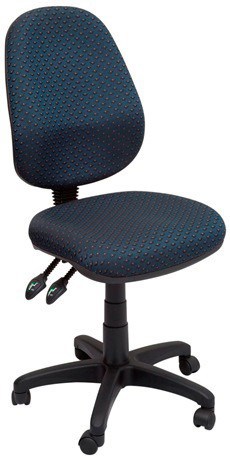 Stradbroke High Back Task Chair - Navy fabric