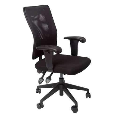 Caprice Chair, Black Mesh Back