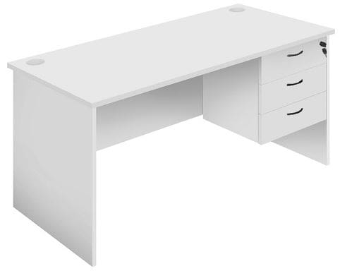 desk grey silver function
