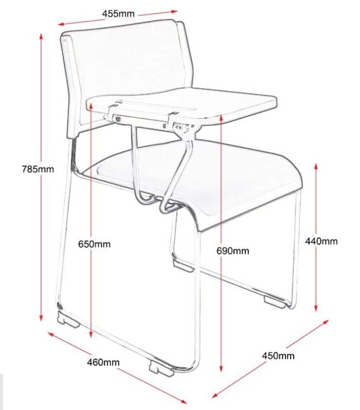 Tablet Arm Chair