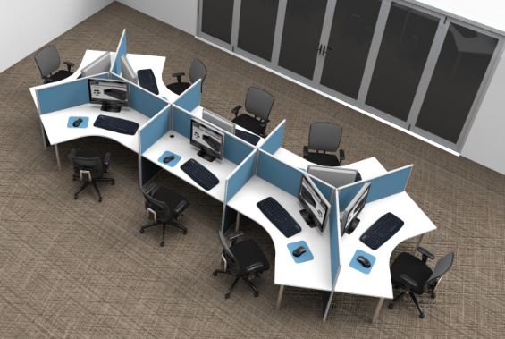 120 degree desks