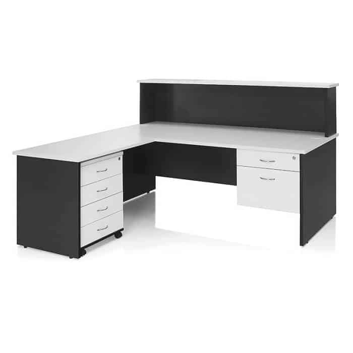 Desk and Cowl with Optional Return and Drawers