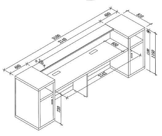 Helene Reception Desk Fast Office Furniture