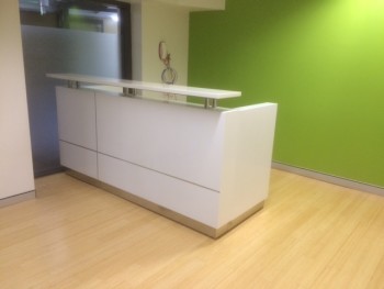 OUTLINE WHITE GLOSS RECEPTION DESK OUTLINE WHITE GLOSS RECEPTION DESK