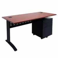 Space System Executive Desk, with Optional Drawer Unit