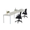 Integral Two In-Line Attached Desks