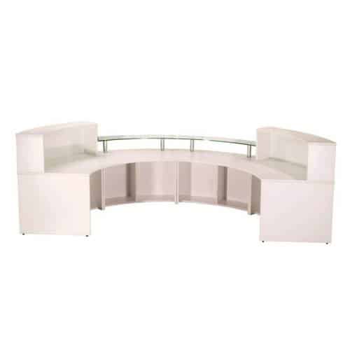 Infinity 4 Piece Reception Desk, Inside View