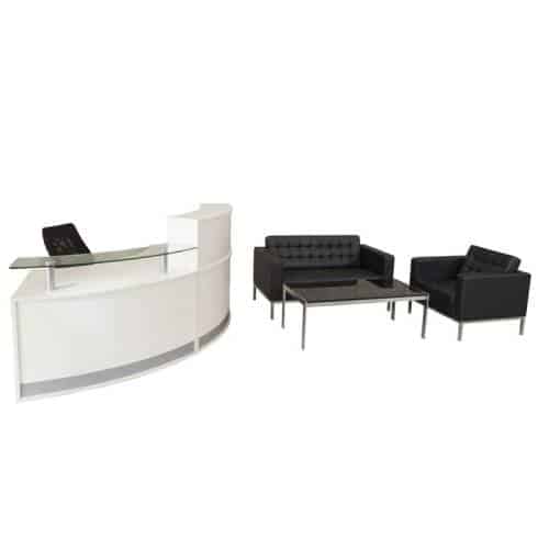 Infinity Reception Desk and Nicole Lounge Package