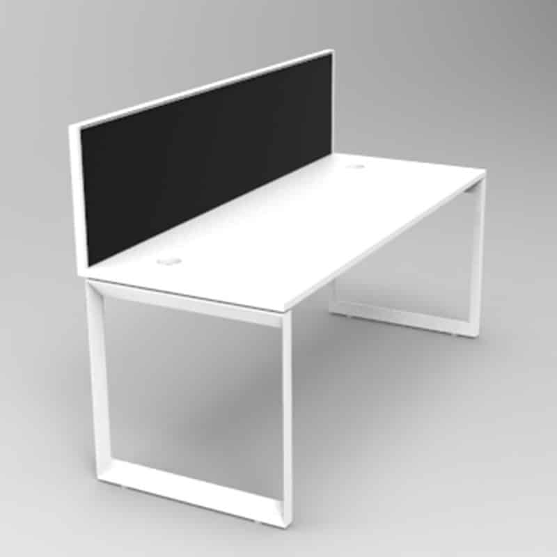 Integral Loop Leg Desk With Screen Divider Fast Office Furniture
