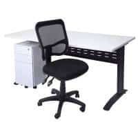 Space System Desk, Slimline Drawer Unit and Stradbroke Chair Package