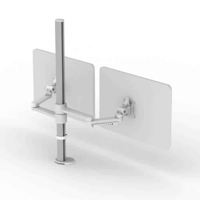 Teknik Dual Monitor Arm - Horizontal with Extended Post