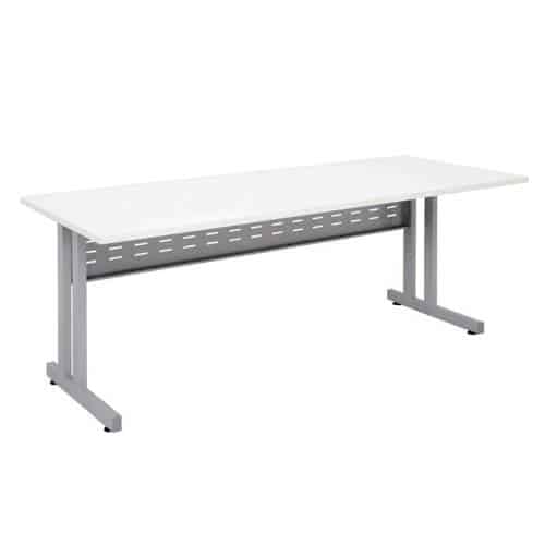 Space System Eco Desk, Natural White Desk Top