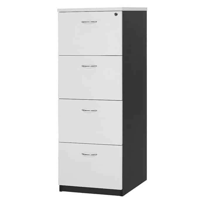 Chill 4 Drawer Filing Cabinet Melamine Fast Office Furniture