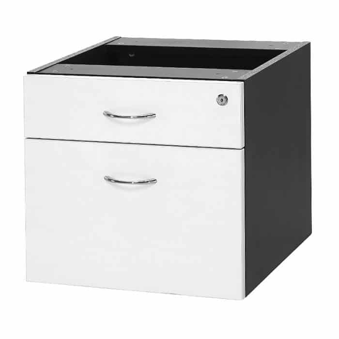 Chill Fixed Drawer Unit - 1 Personal + 1 Deep File Drawer