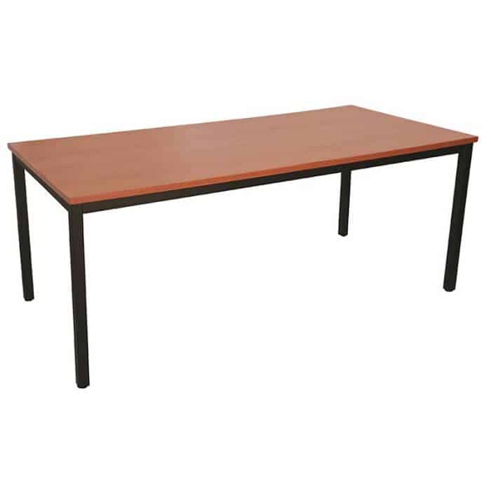 Jordan Steel Framed Table, Cherry Top