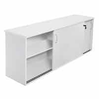 Space System Sliding Door Credenza, Natural White Colour