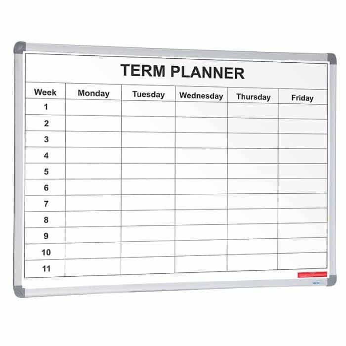 Single Term Planner White Board