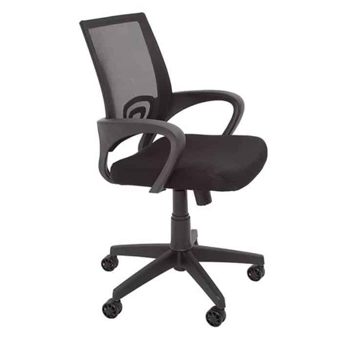 Condo Home Study Chair, Black Mesh Back