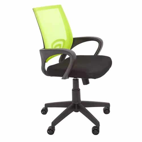 Condo Home Study Chair, Lime Mesh Back | study chair