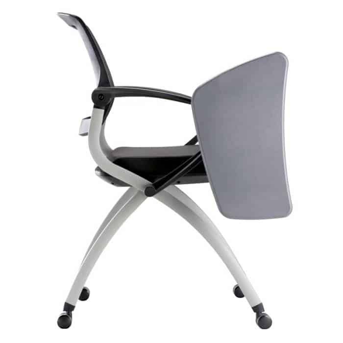 Julie Nesting Chair with Tablet Arm Side View