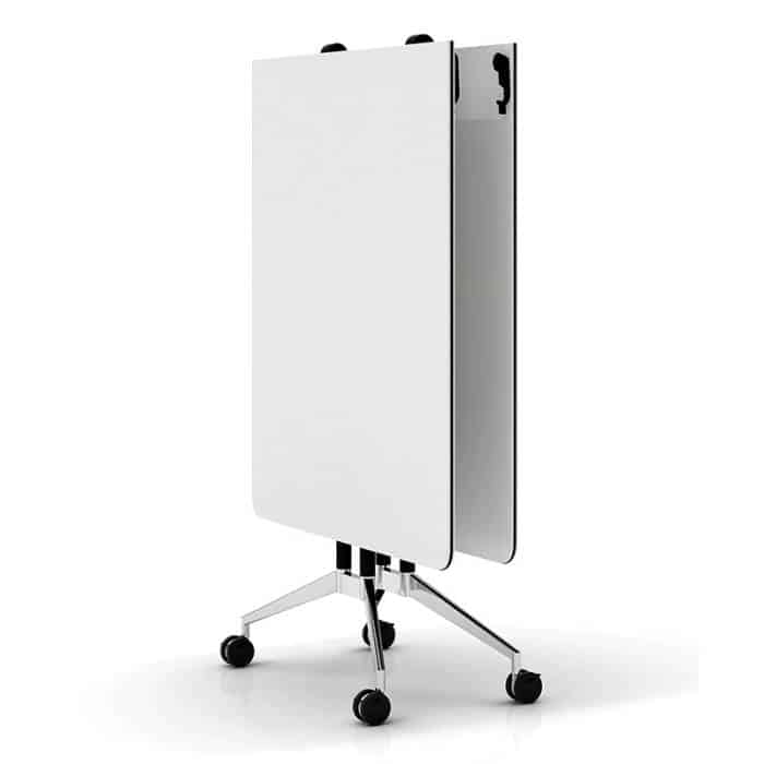 Payton Vertical Folding Table, White Table Top