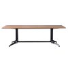 Tessa Meeting Table, 2400mm x 1200mm, Beech Table Top, Side View
