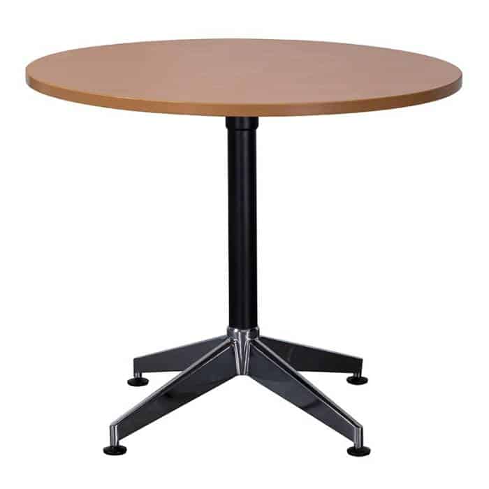 Tessa Round Meeting Table, Beech Table Top
