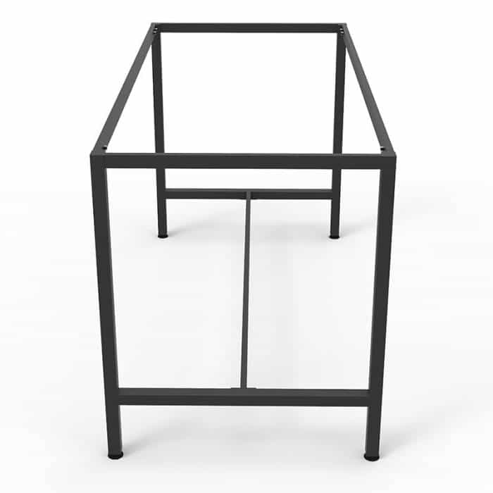 Jordan Steel High Bar Table Frame - No Top, End View