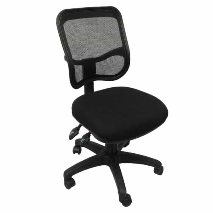 Stradbroke High Back Mesh Chair with Black Fabric Seat Option