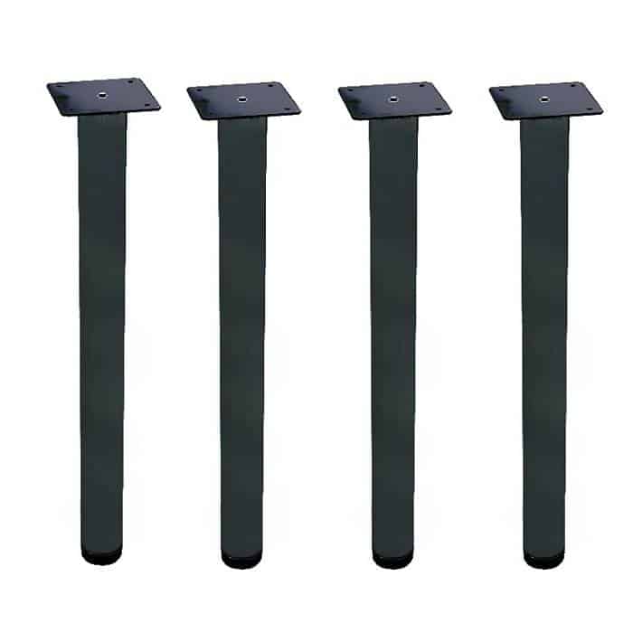 Black adjustable table desk legs | black desk