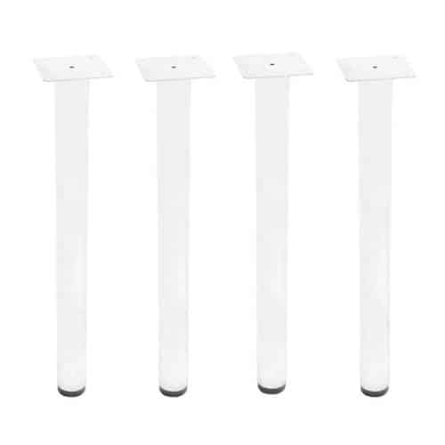 Set of 4 White Table or Desk Legs | desk table | white steel table legs | white desk