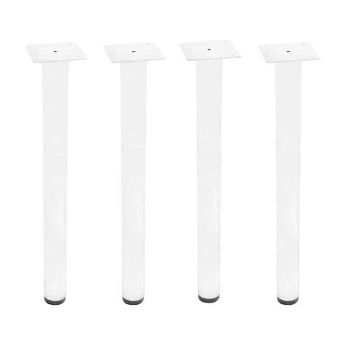 Set of 4 White Table or Desk Legs