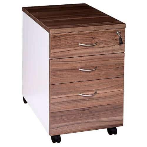 Aspect Mobile Drawer Unit, 2 Personal + 1 Deep File Drawer | office pedestal