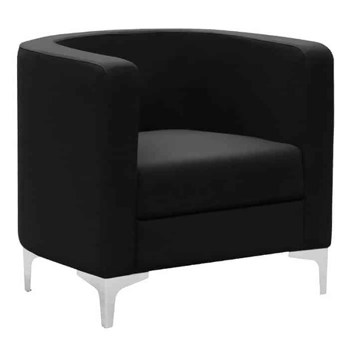 Evia Tub Chair, Black