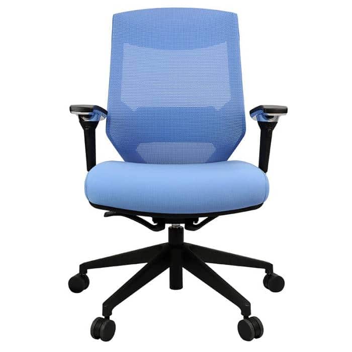 Lara Chair, Blue, Front View