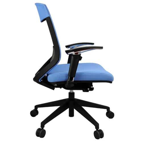 Lara Chair, Blue, Side View
