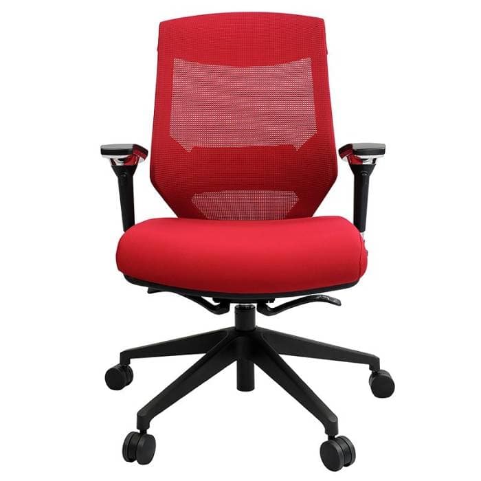 Lara Chair, Red, Front View