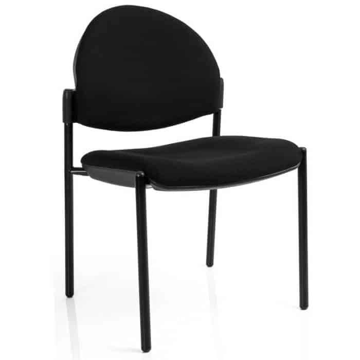 Padua Curved Back Chair, Black 4 Leg Frame, no Arms