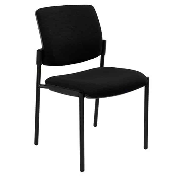 Padua Square Back Chair, Black 4 Leg Frame, no Arms