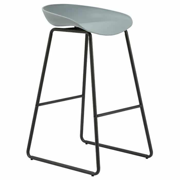 Chloe Bar Stool, Grey Seat