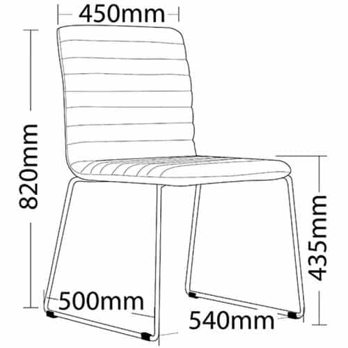 Liri Chair, Dimensions