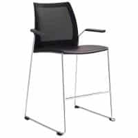 Neo Mesh Back Bar Stool with Arms