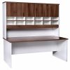 Aspect Sliding Door Credenza and Pigeon Hole Hutch with Doors