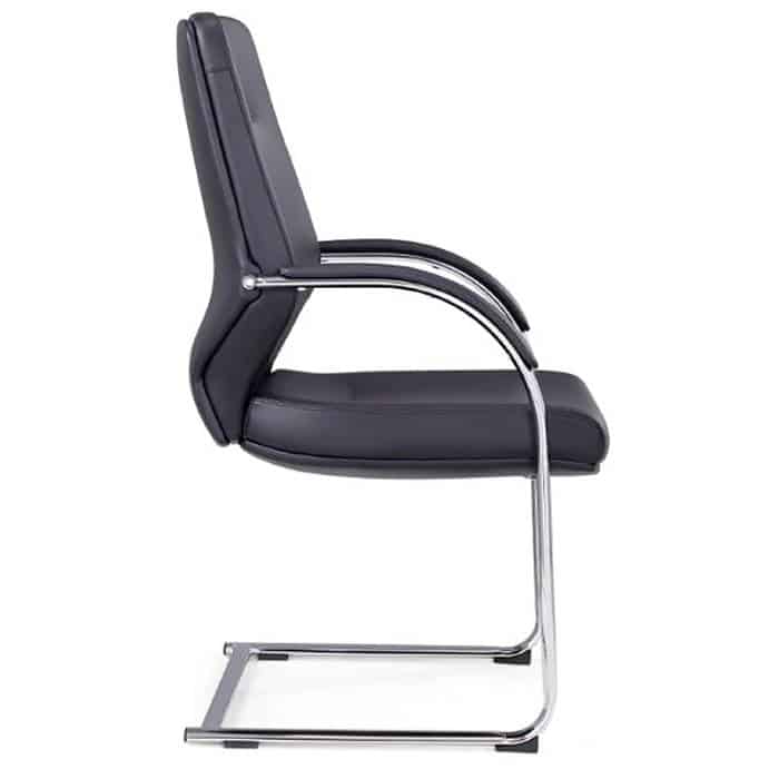 Boston Cantilever Visitor Chair, Side View