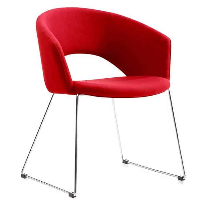 Dallas Chair, Red Colour