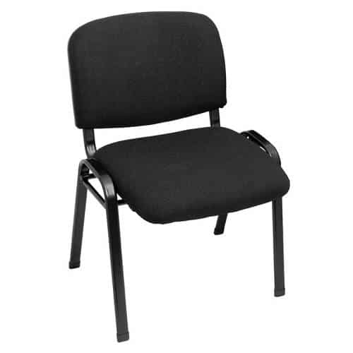 Macleay Visitor Chair, Black Fabric