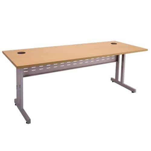 Space System Eco Desk, Beech Desk Top