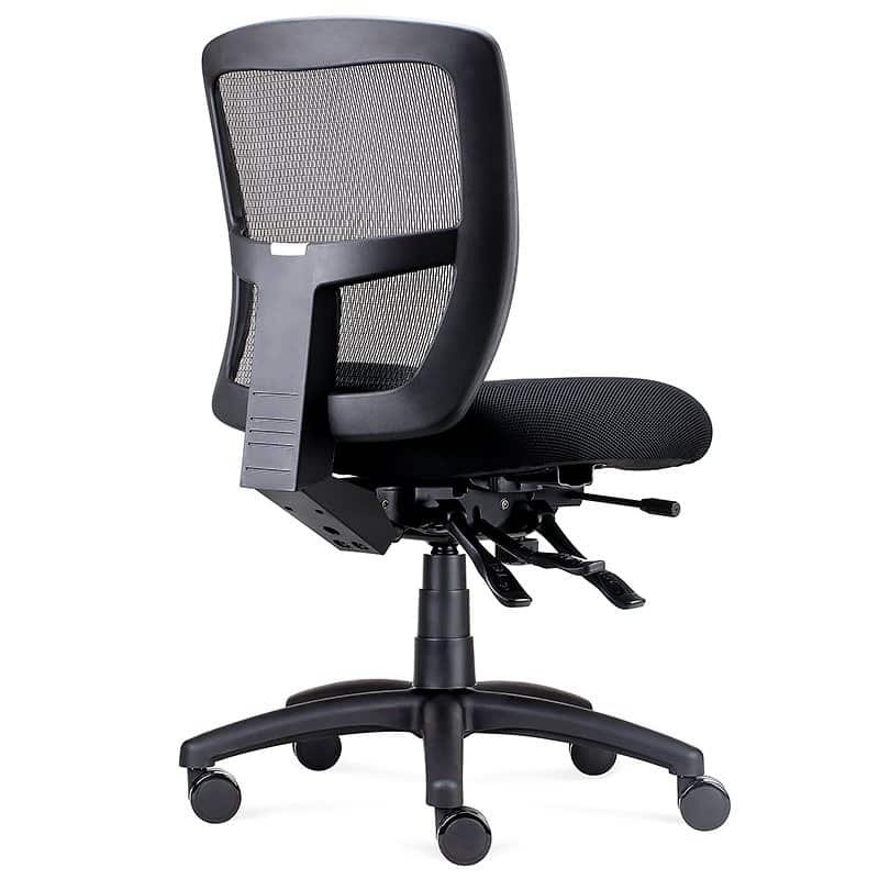 Works Promesh Chair no Arms, Rear Angle View