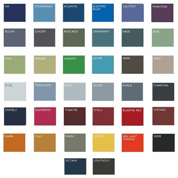 Trend Pin Board Fabric Colour Range