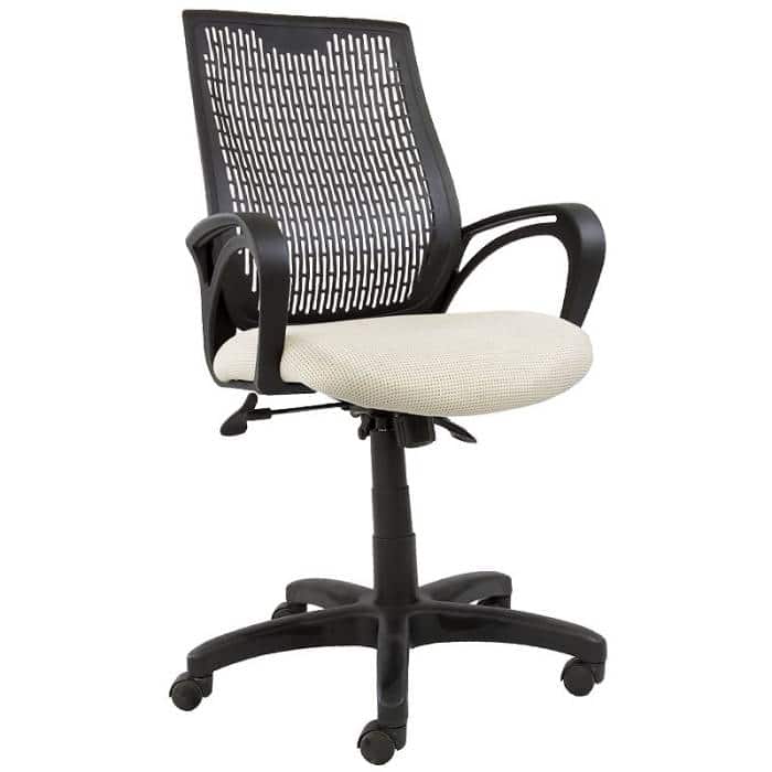 Carla Office Chair, BD Cream Fabric